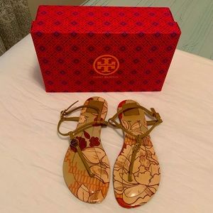 Tory Burch Emmy Patent Leather Thong Sandals